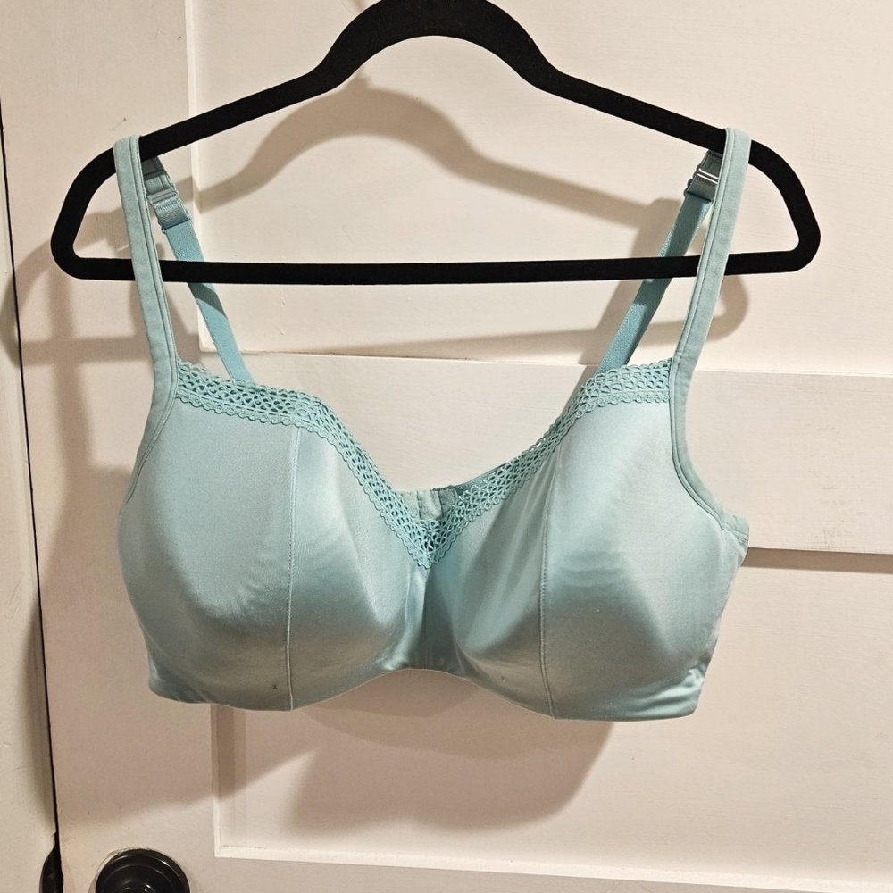 Cacique Lightly Lined Lace Trim Bra